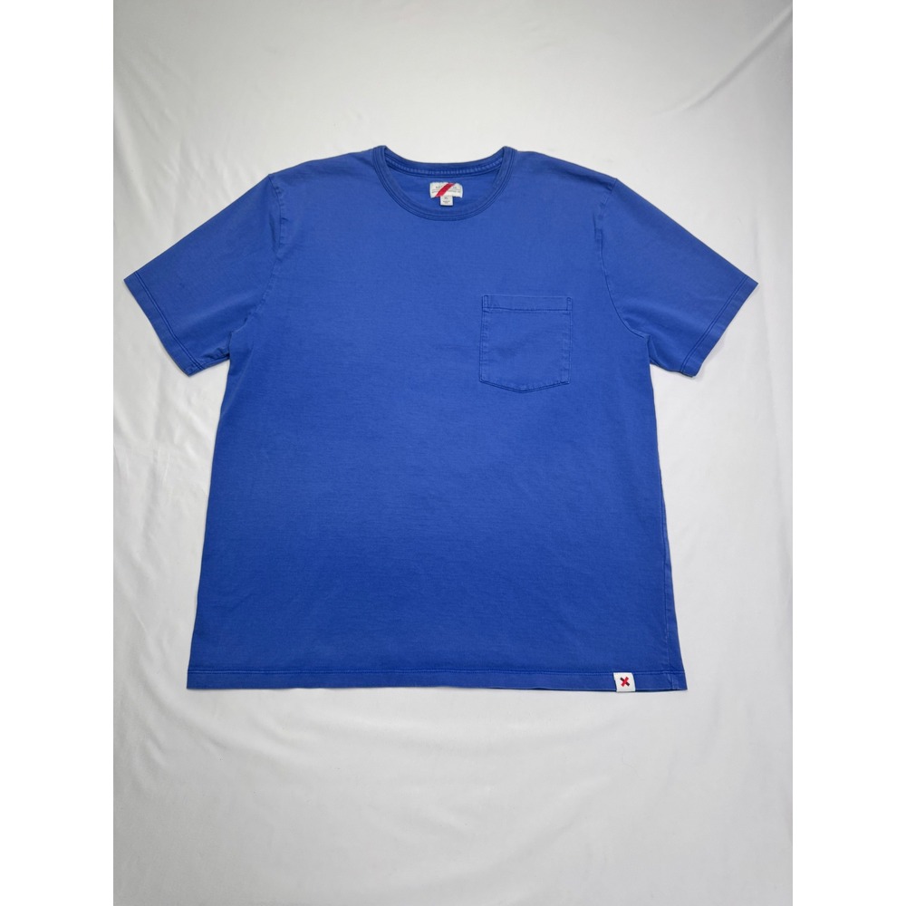 Best Made Co Blue 100% Supima Cotton Pocket T-Shirt Made in USA Size XL